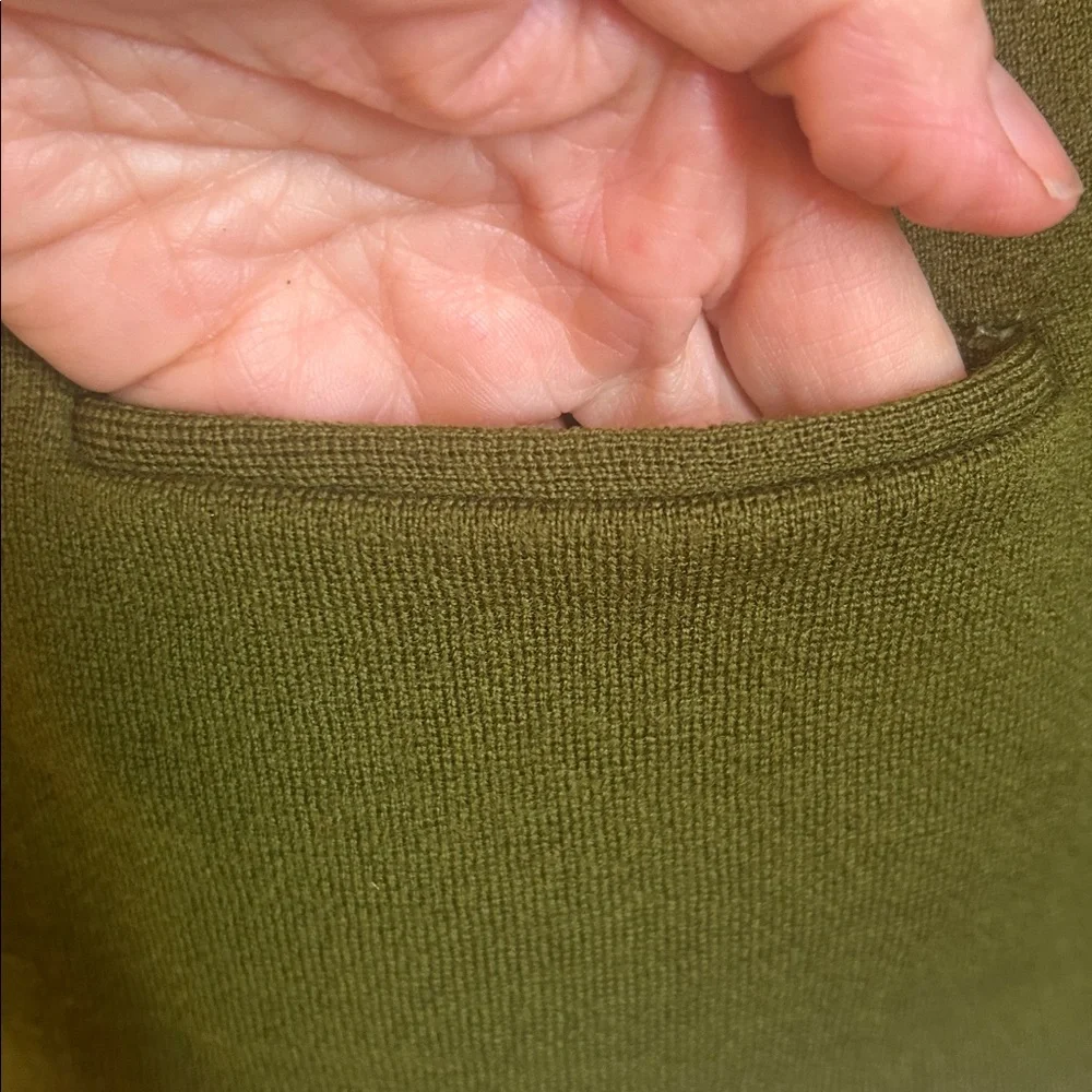 50s Olive Green Lucky Western Cardigan - Picture 4 of 8